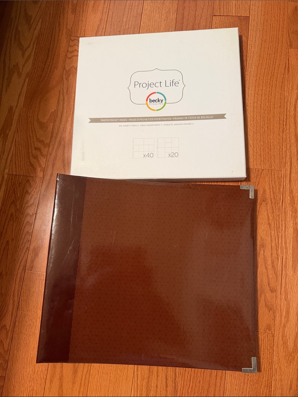 Project Life Brown Photo Album with Photo Pocket Pages, big variety pack 2